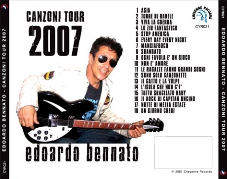 CD Edoardo Bennato - Canzoni Tour 2007