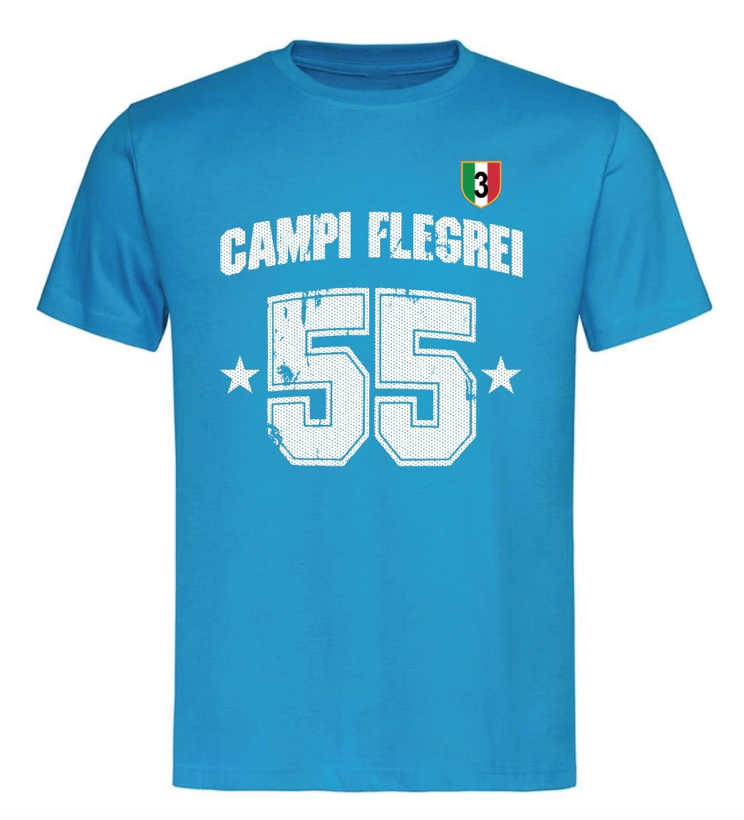 NAPOLI CAMPIONE - Campi Flegrei 55 scritta Curvato + scudetto